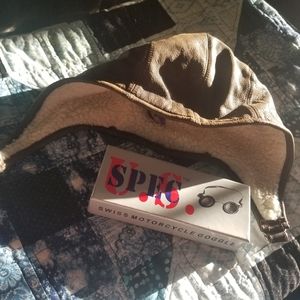 Motorcycle/pilot Set (Snopy Cap and Goggles)